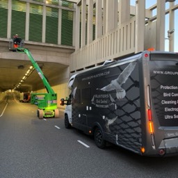 Stadsbaan tunnel utrecht Kusters Netten tegen duiven in de tunnels